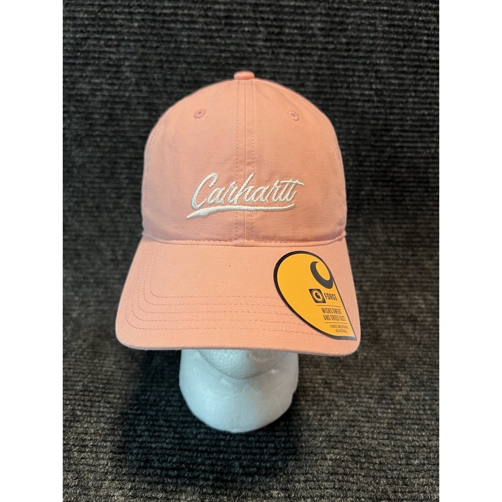 Carhartt‎ Peachy Pink Cap Women's AH5247-W, New w/Tags Canvas Script Graphic Cap